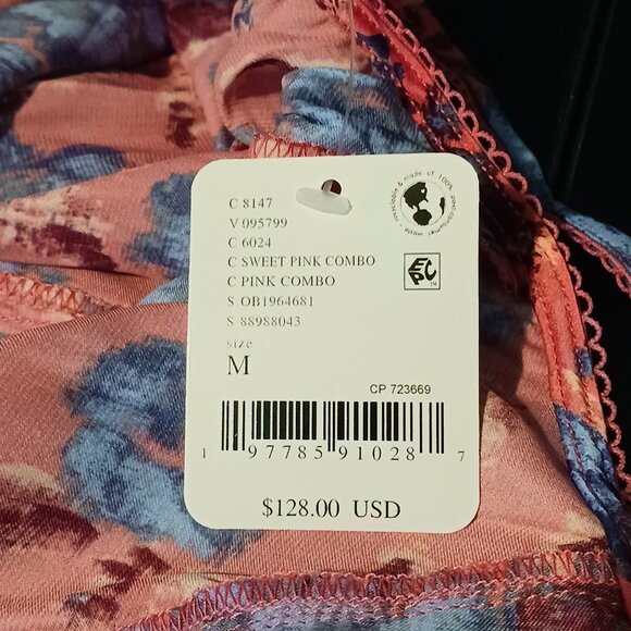 NEW Intimately FP First Date Print Sleeveless‎ Maxi Dress in Sweet Pink Combo, M - Picture 12 of 16